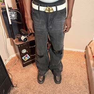 Y2K Distressed Wide Leg Baggy Jeans